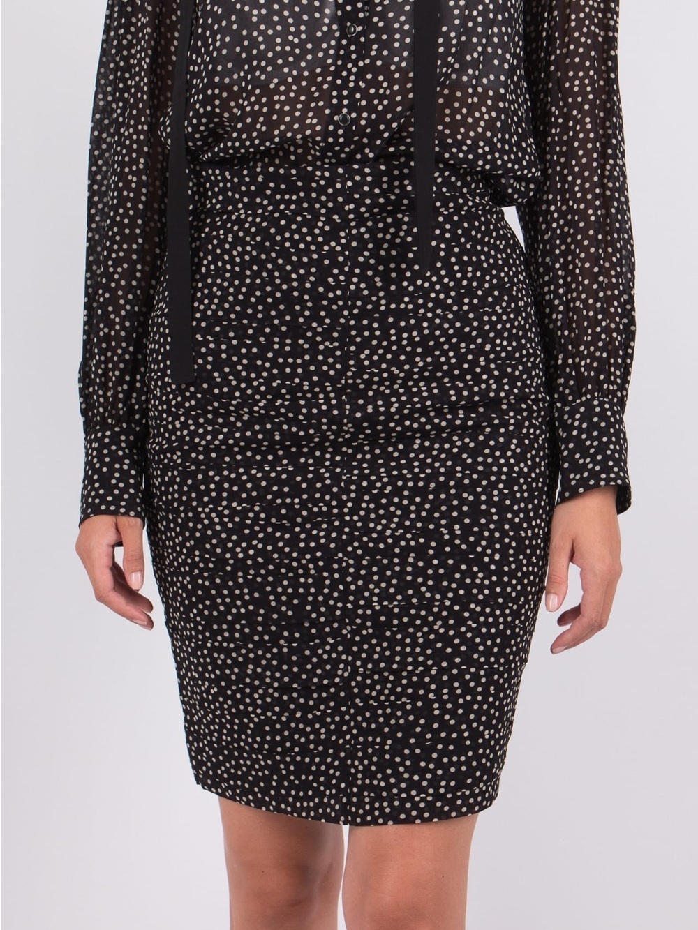 Dorothee Schumacher Polkadot Transparent City Lights georgette miniskirt - 2